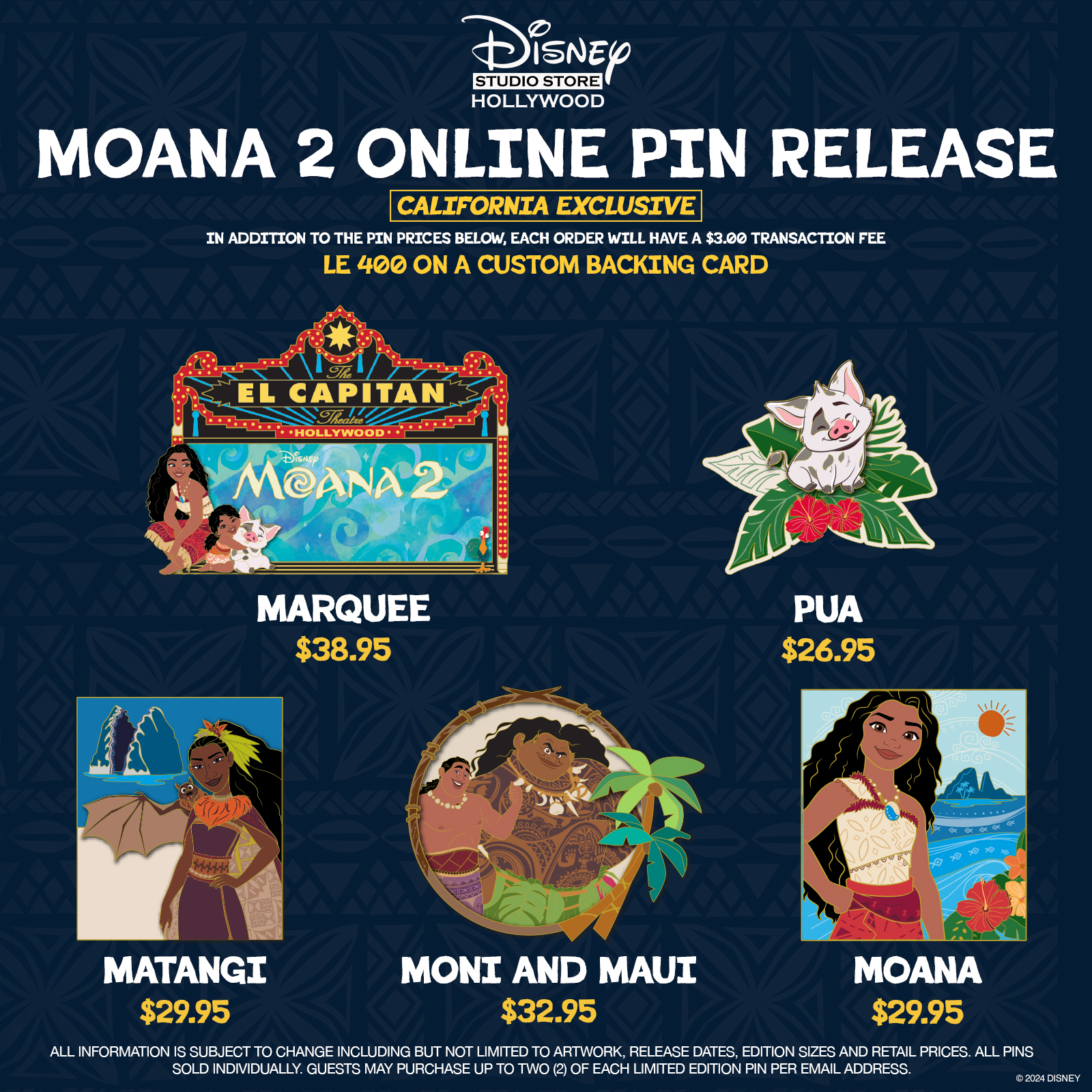 DSSH Moana 2 Pin Release